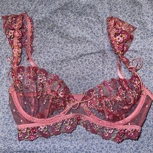 For love and lemons Pink Lace Bralette
